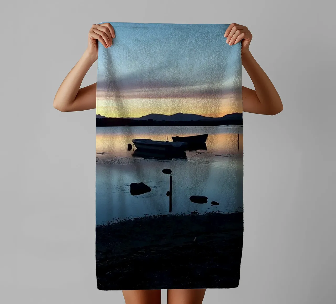 Sunset towel by Massimo Frascogna