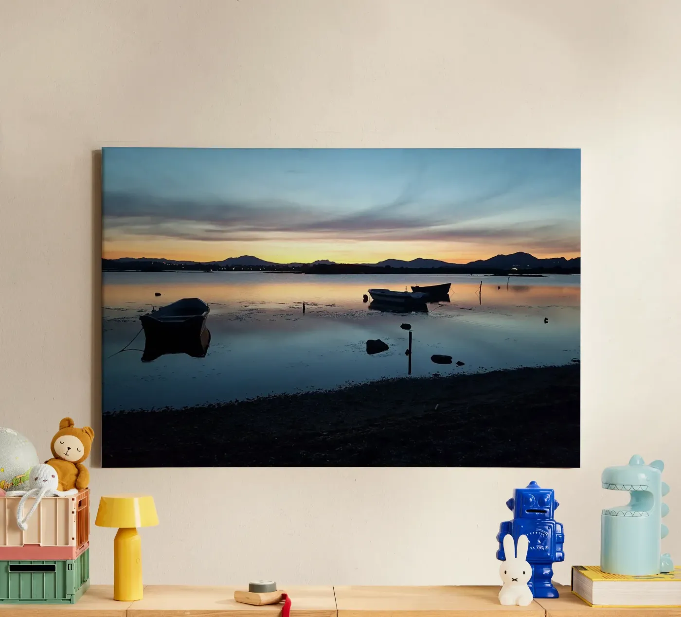 Sunset canvas by Massimo Frascogna