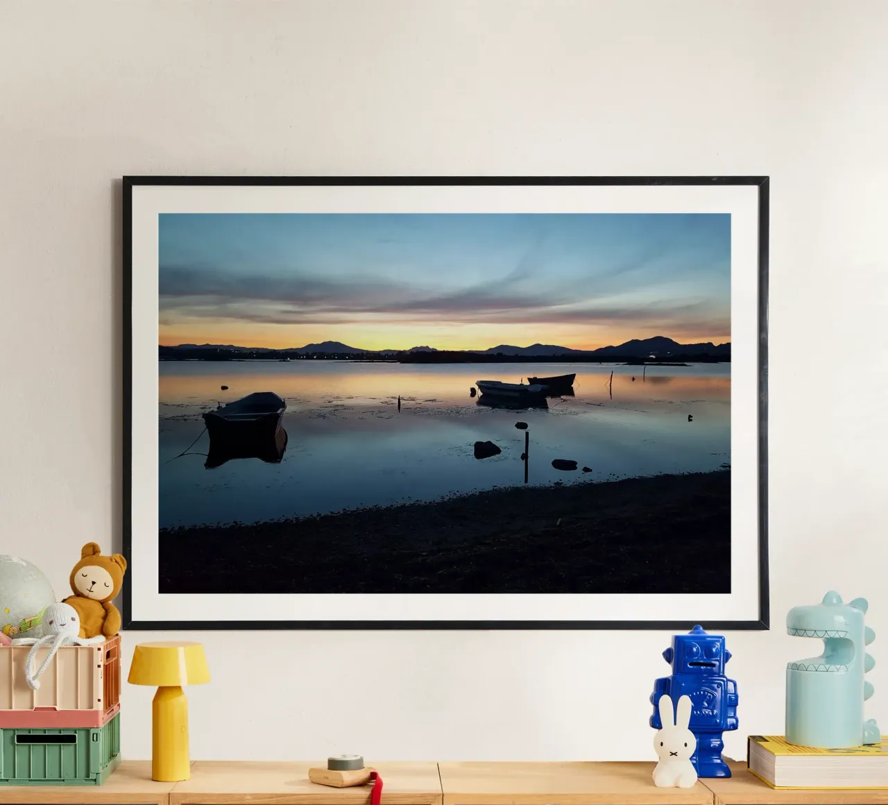 Sunset poster con telaio in alluminio da Massimo Frascogna