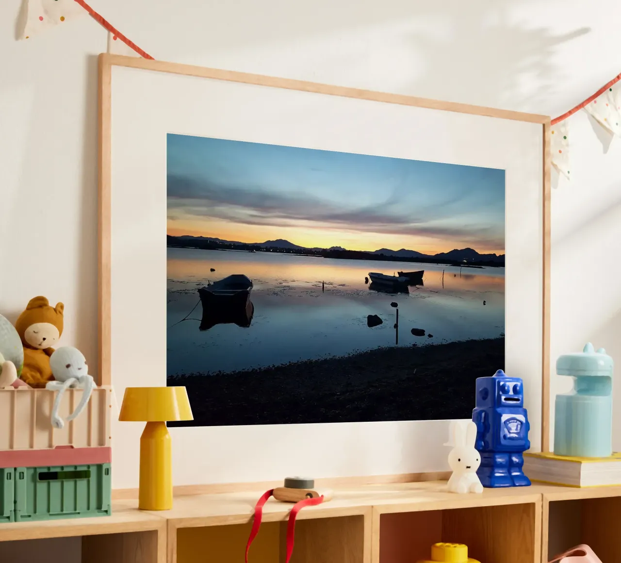 Sunset poster con telaio in alluminio da Massimo Frascogna