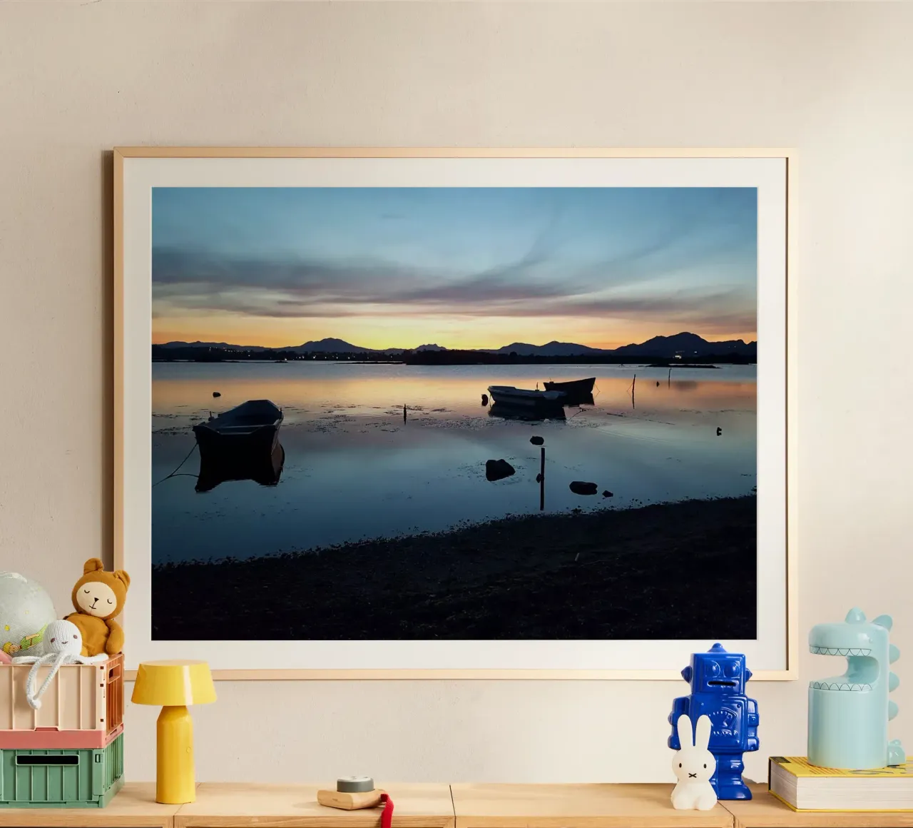 Sunset poster con telaio in alluminio da Massimo Frascogna