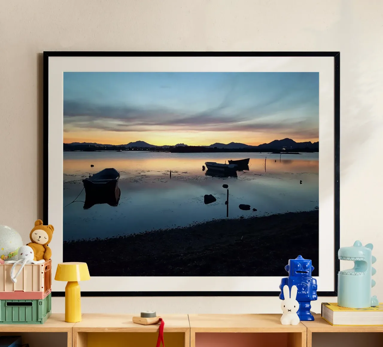 Sunset poster con telaio in alluminio da Massimo Frascogna