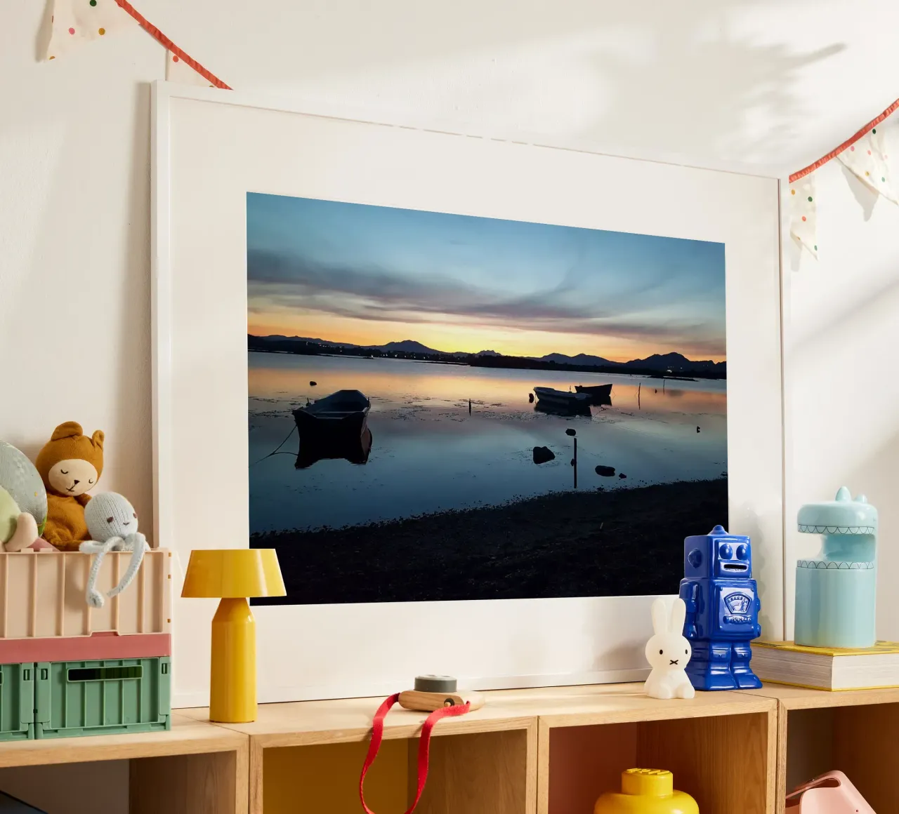 Sunset poster con telaio in alluminio da Massimo Frascogna