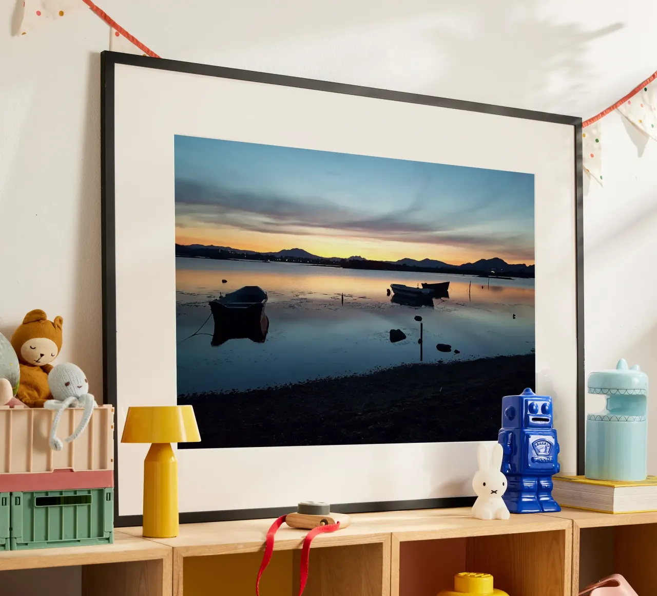 Sunset poster con telaio in alluminio da Massimo Frascogna