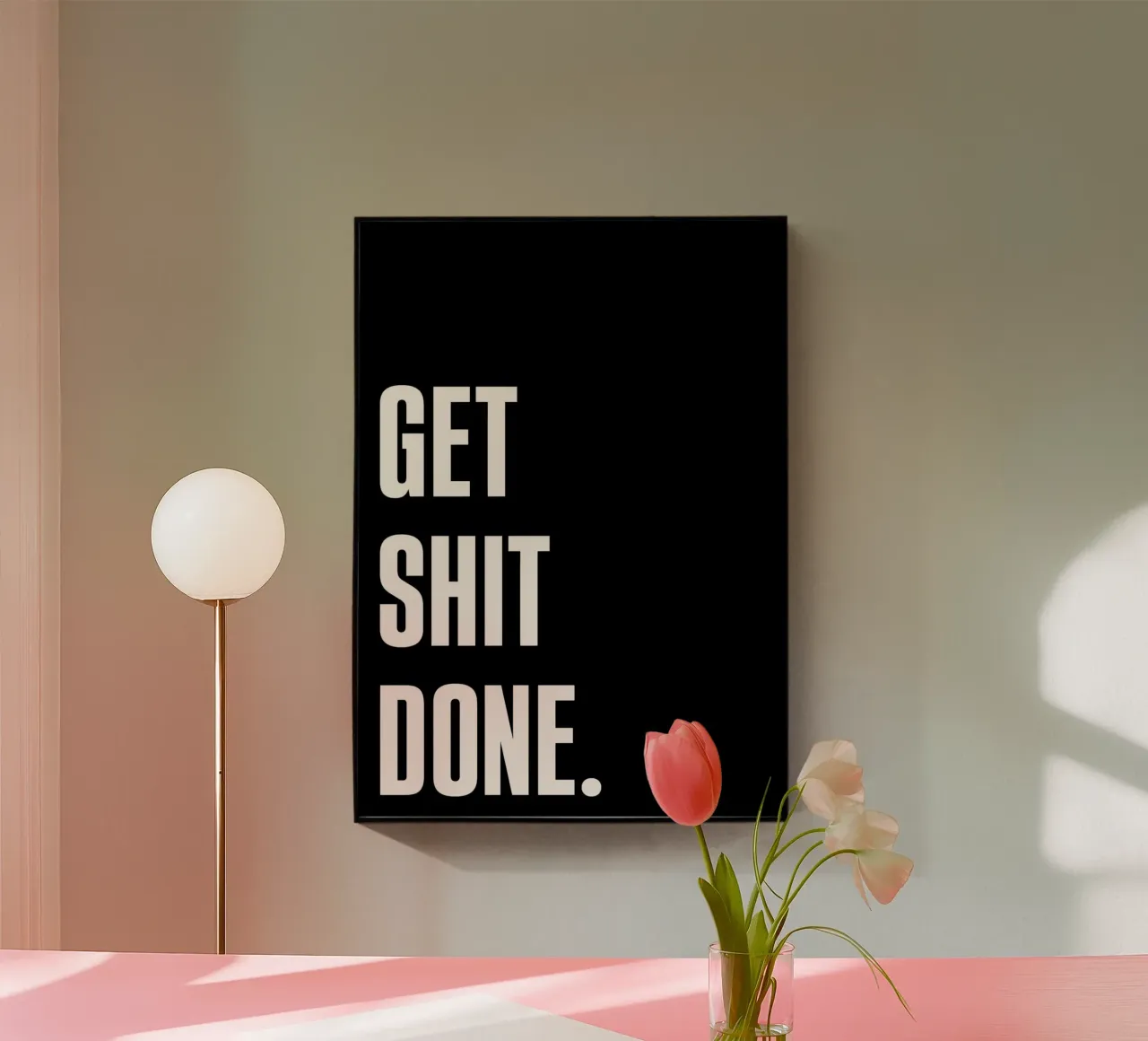 Get done plexiglass da QuoteFrame