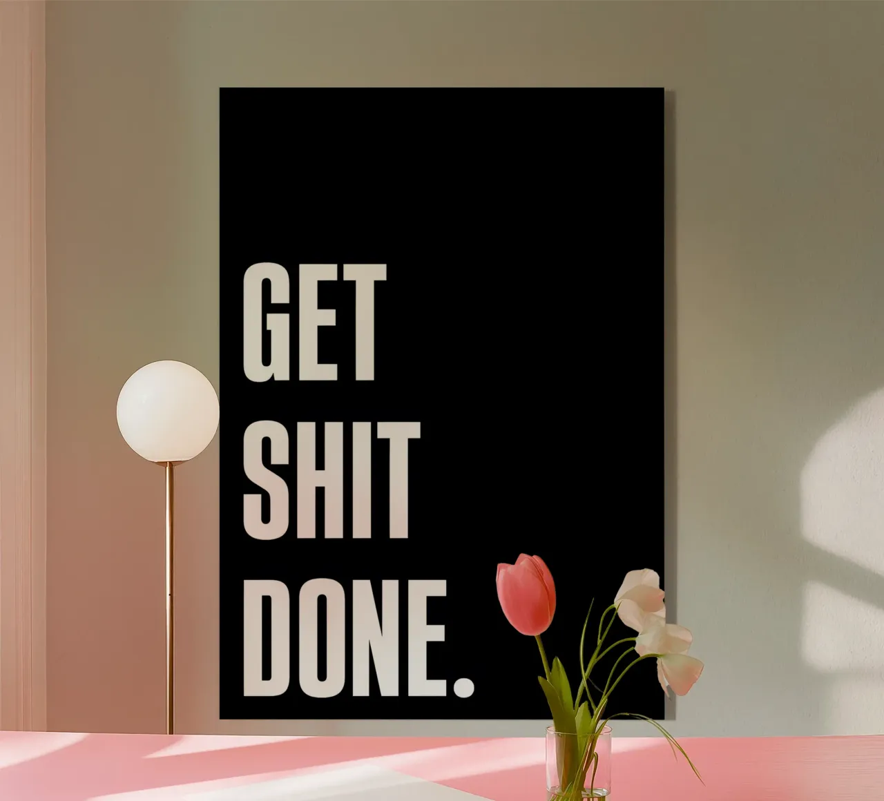 Get done plexiglass da QuoteFrame