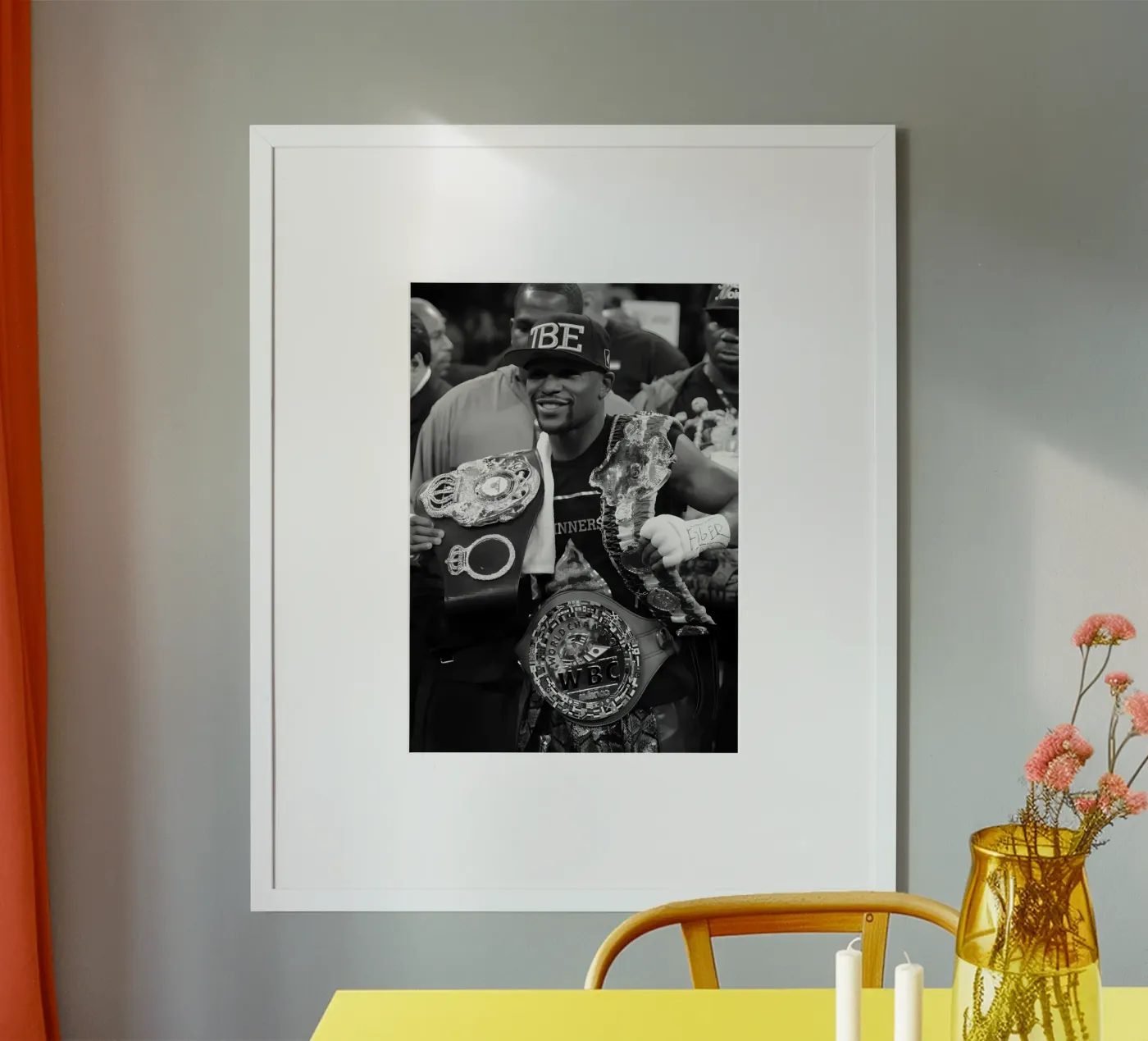 Floyd Boxing poster by Black White Poster
