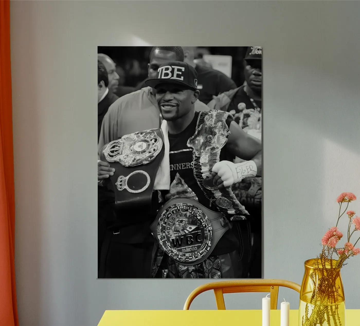 Floyd Boxing poster by Black White Poster