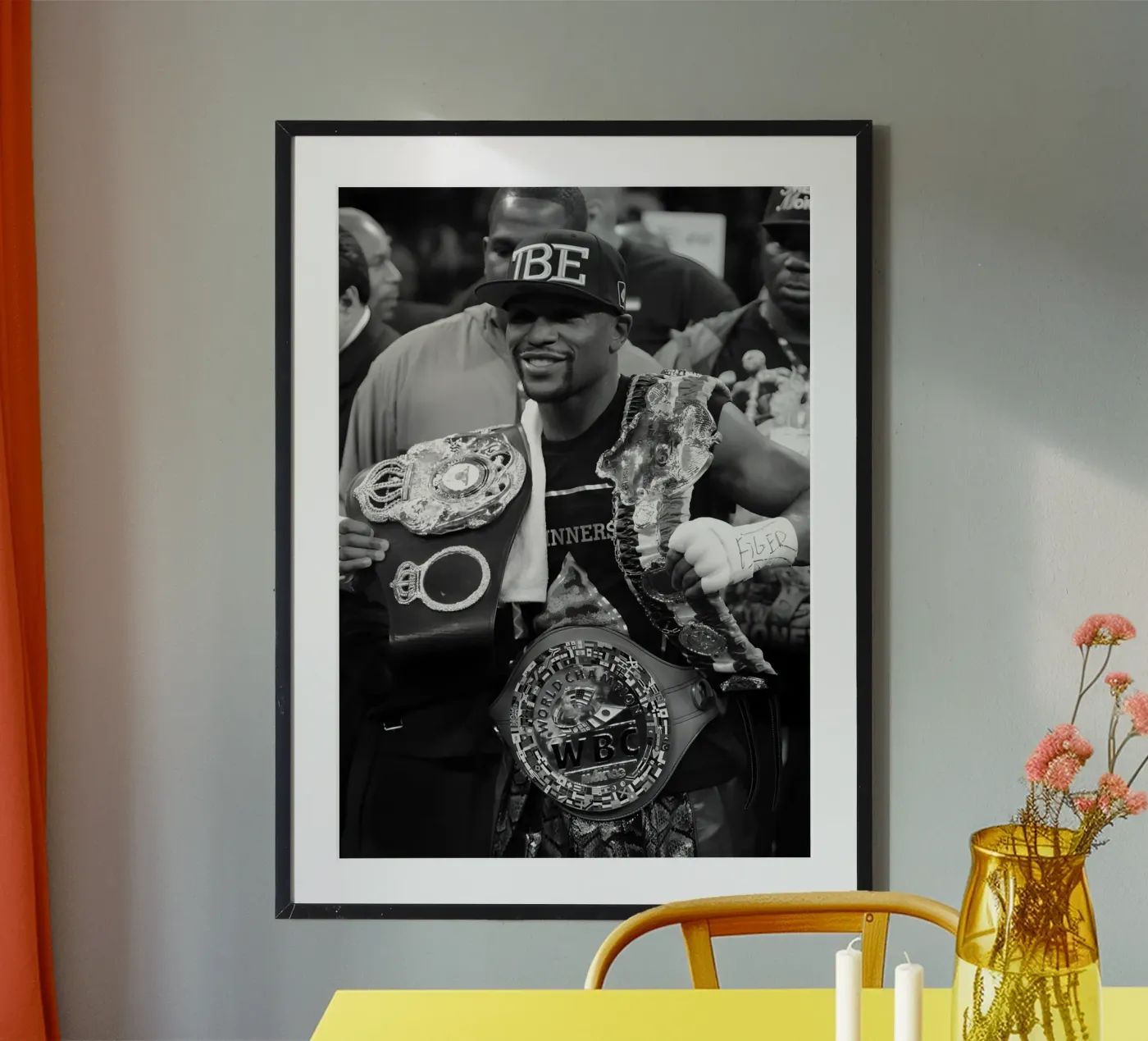 Floyd Boxing poster by Black White Poster
