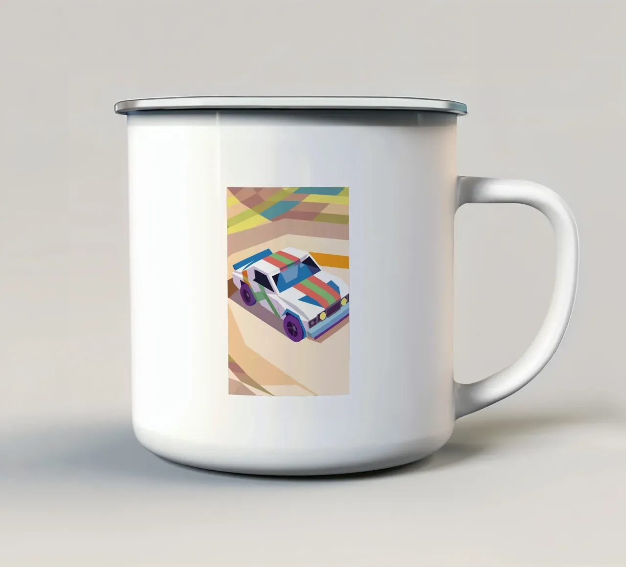 Auto da corsa tazza in smalto da POLYGON SPECIAL