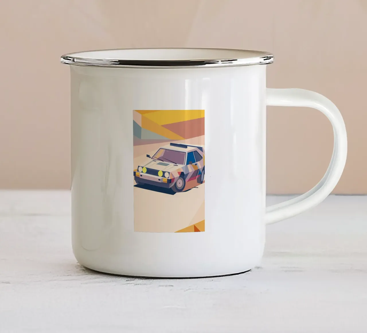 Auto da rally classica tazza in smalto da POLYGON SPECIAL