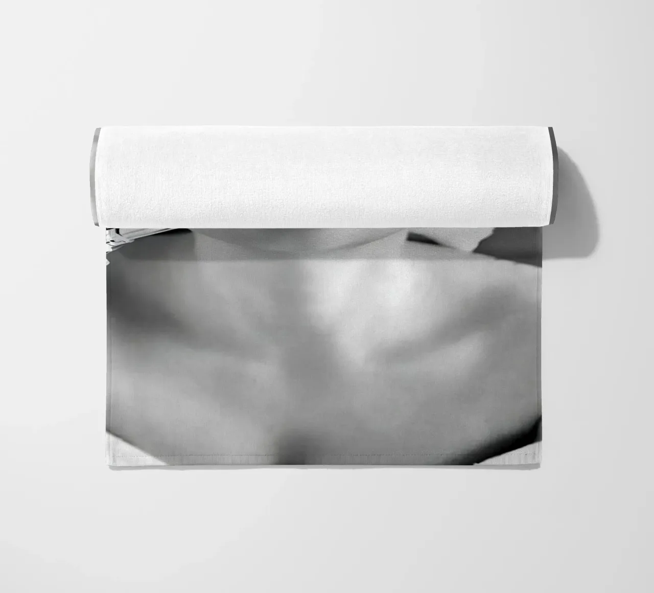 Invio di un bacio in bianco e nero telo mare da Galery Vintage