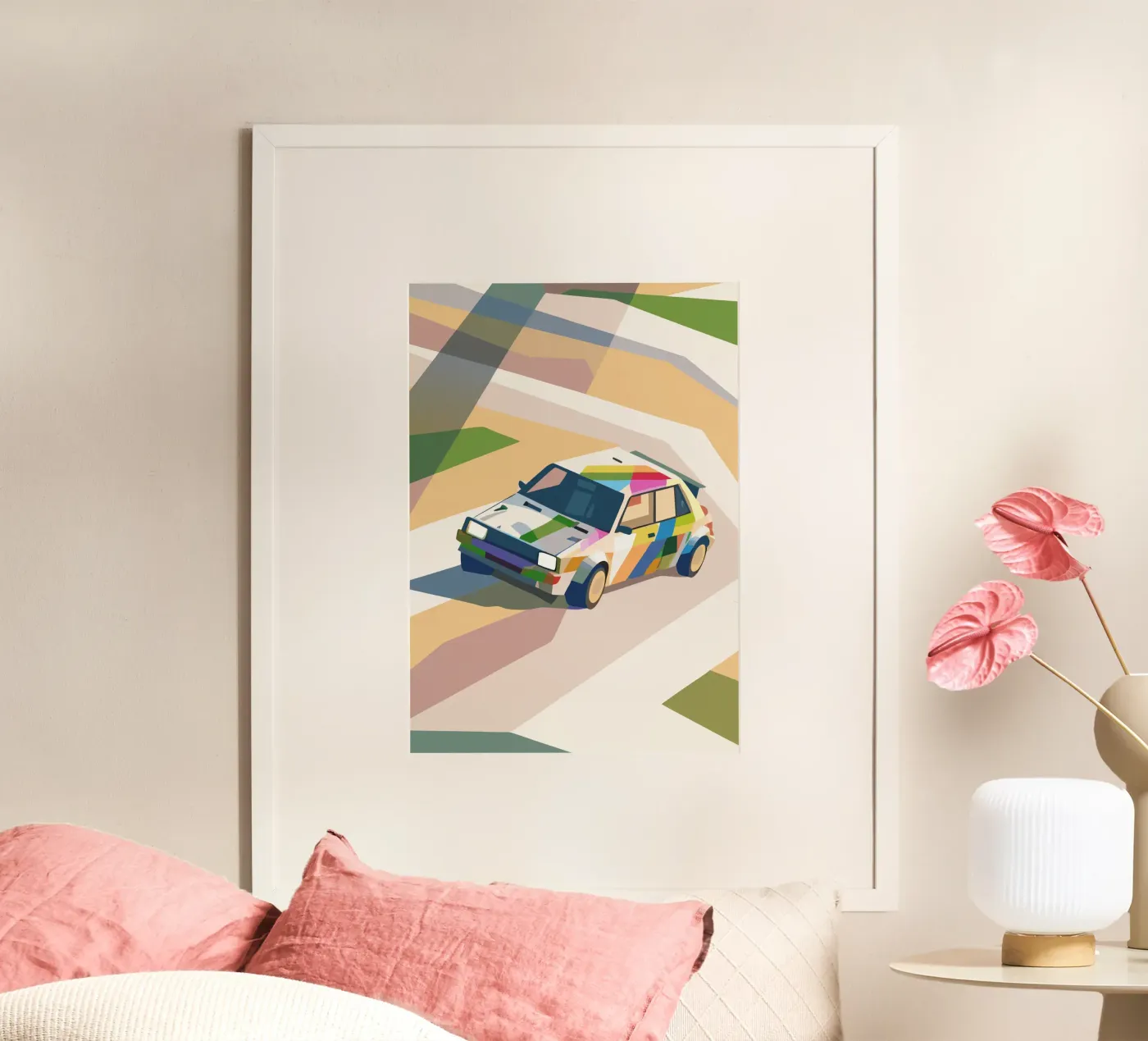 Schrägheck Auto Poster von POLYGON SPECIAL