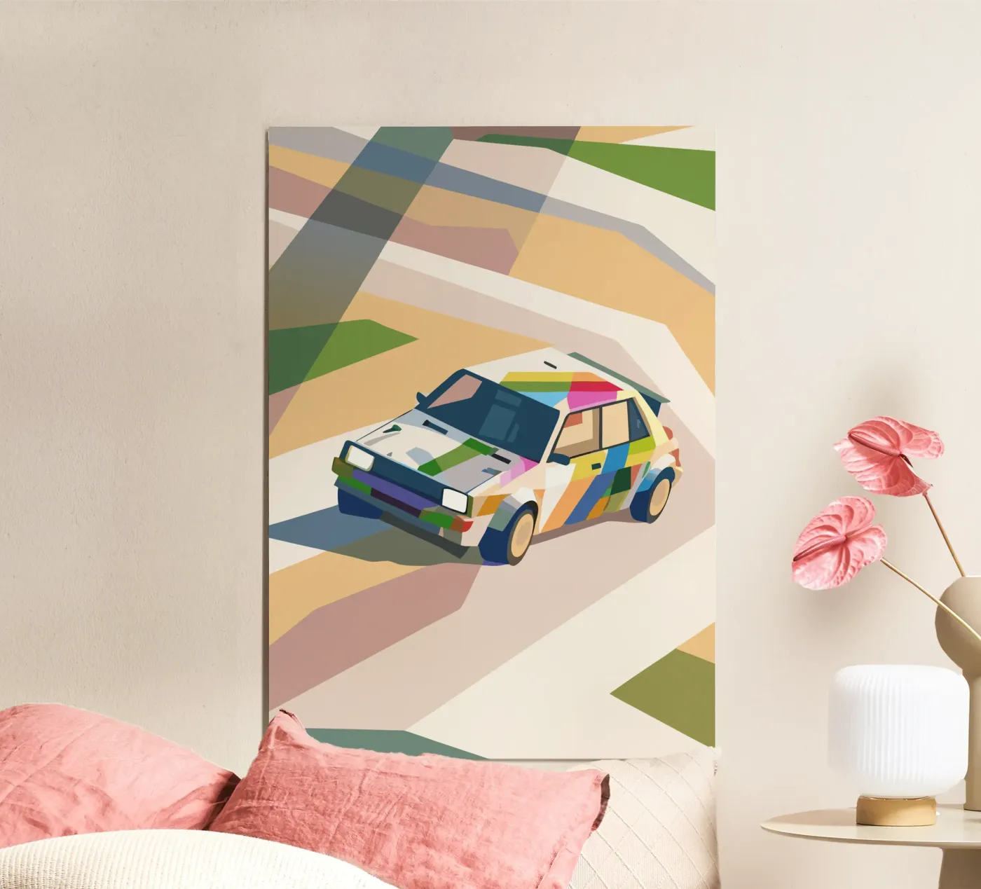 Schrägheck Auto Poster von POLYGON SPECIAL