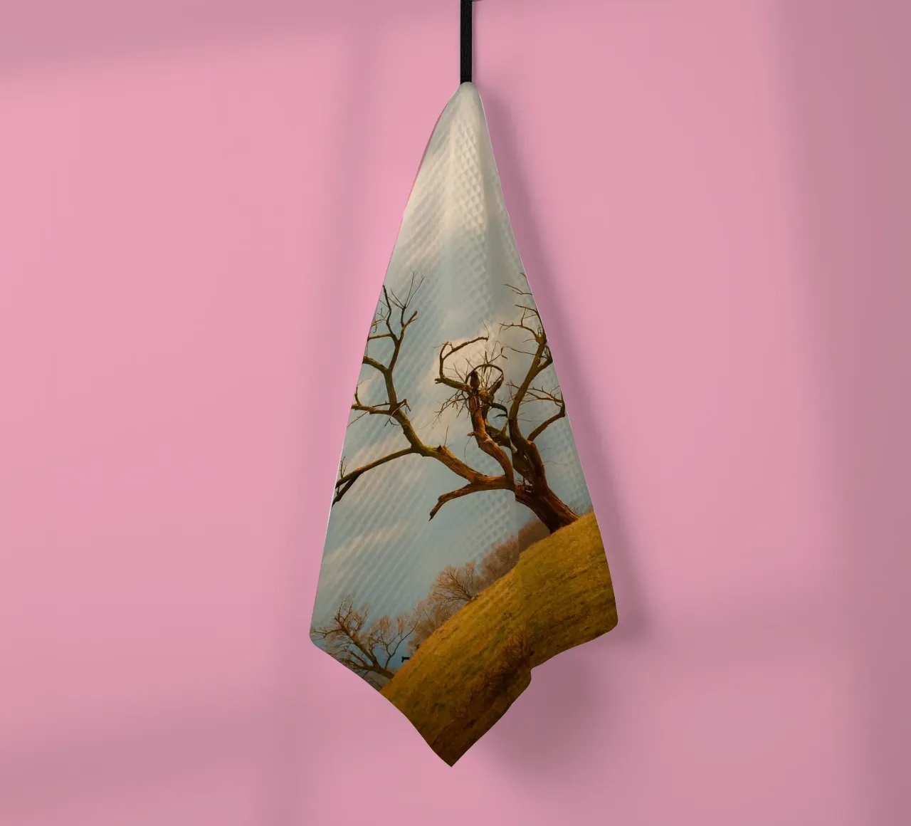 un seul arbre sec torchon de Maraza