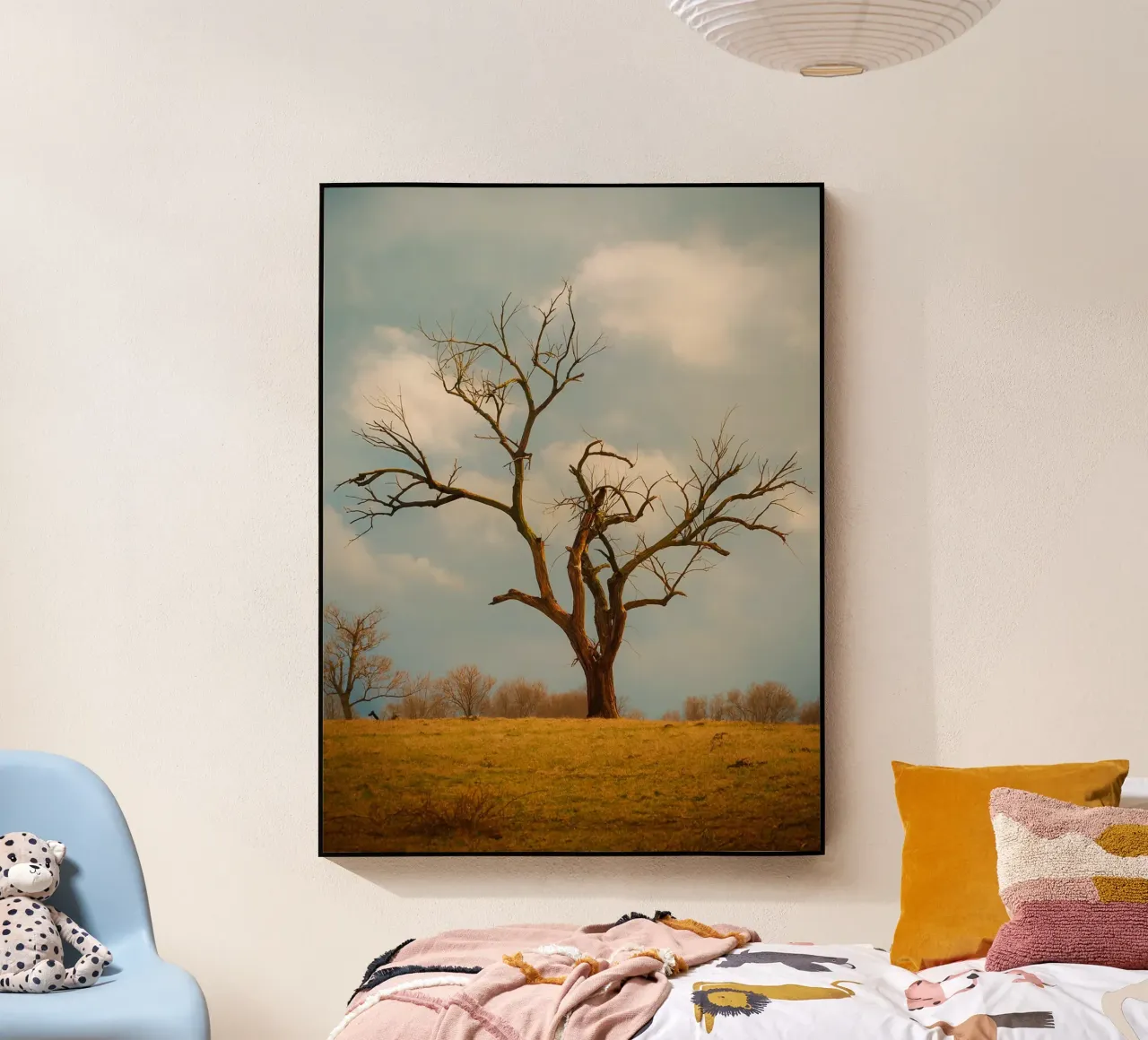 einzelner trockener Baum Acryl-Glas von Maraza