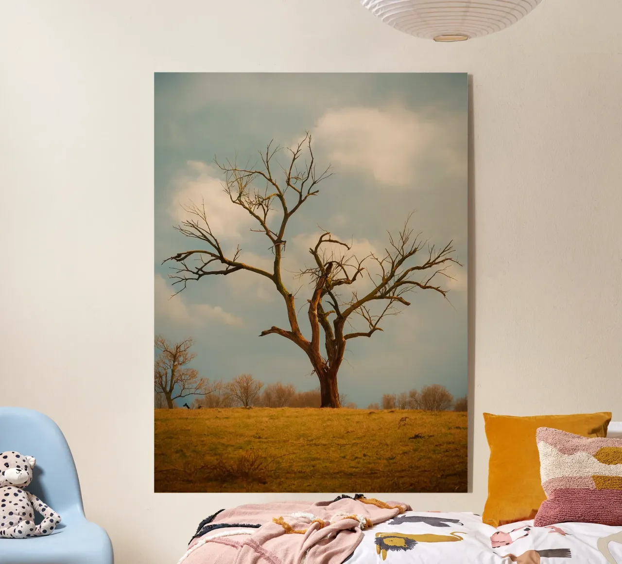 einzelner trockener Baum Acryl-Glas von Maraza