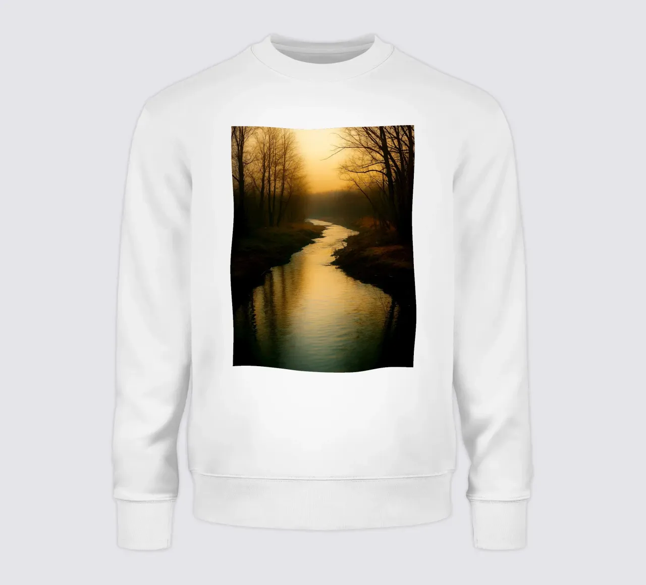 piccolo fiume nella foresta felpa da Maraza