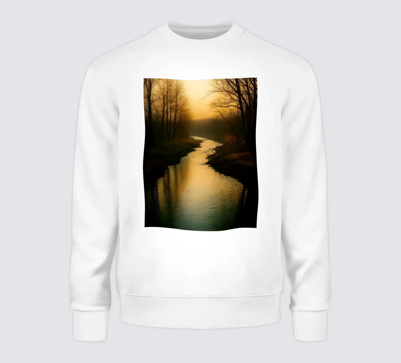 piccolo fiume nella foresta felpa da Maraza