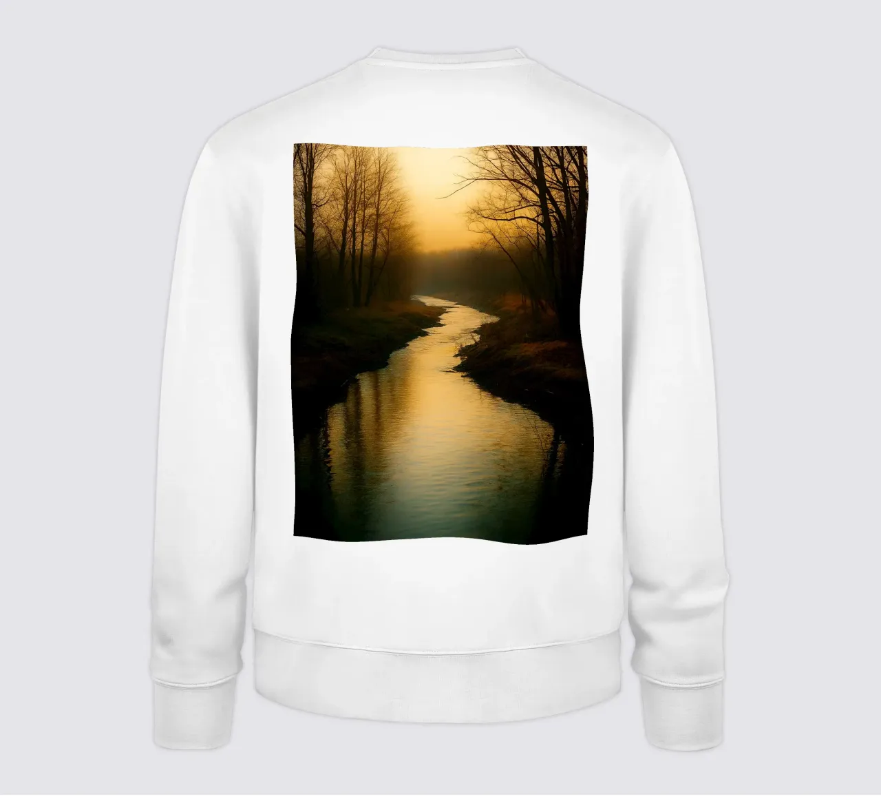 piccolo fiume nella foresta felpa da Maraza