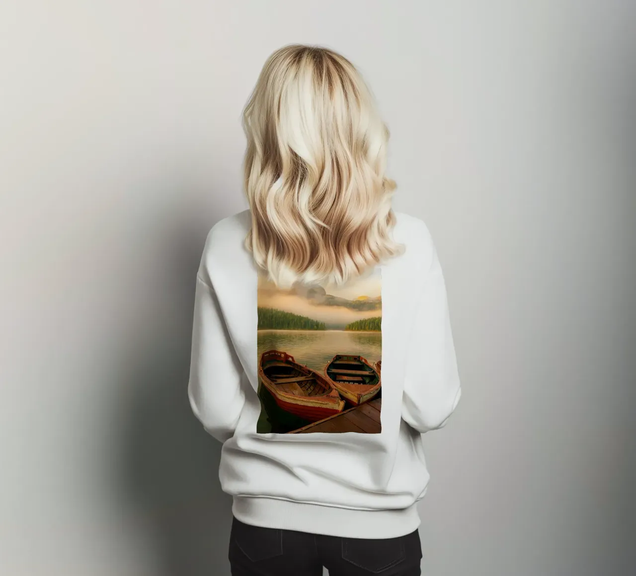 twoo cano sul lago felpa da Maraza