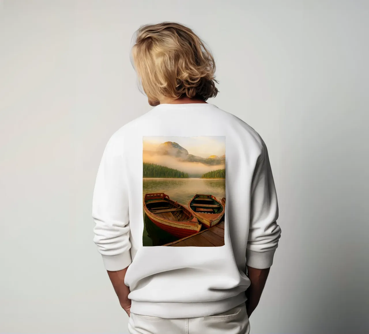 twoo cano sul lago felpa da Maraza