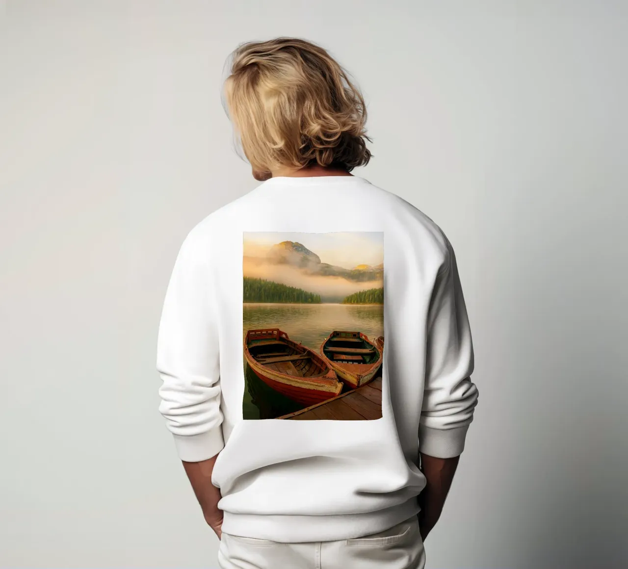 twoo cano sul lago felpa da Maraza