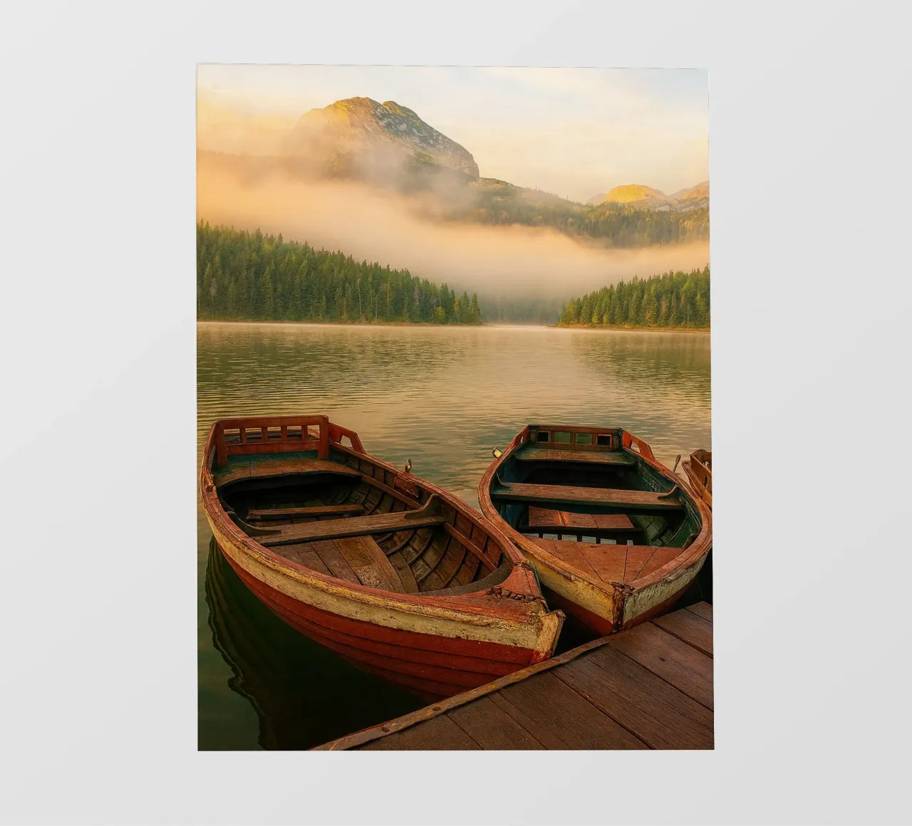 twoo cano sul lago pellicola backlit da Maraza