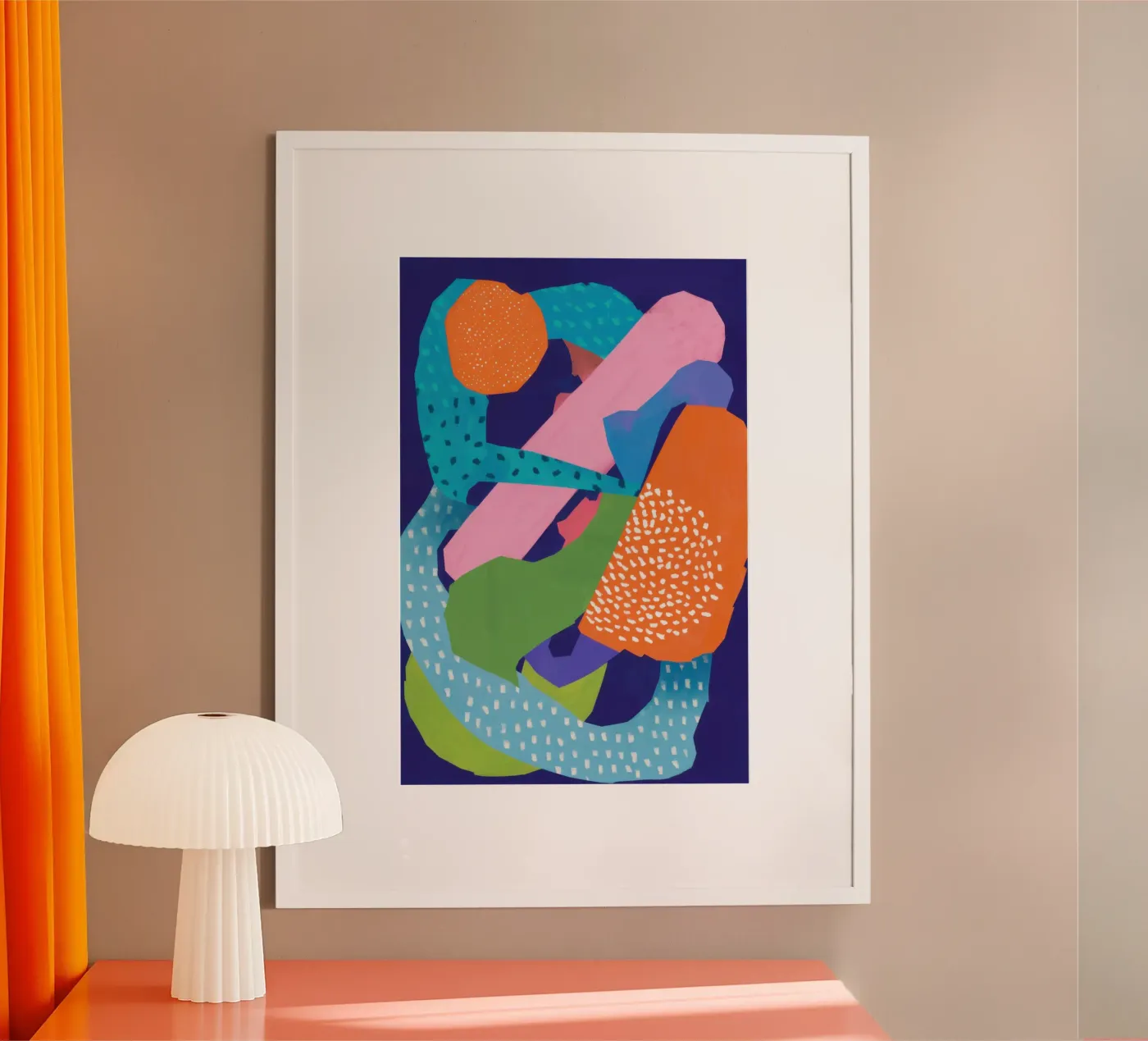 Serene kiezelvormen poster van paintbelieve