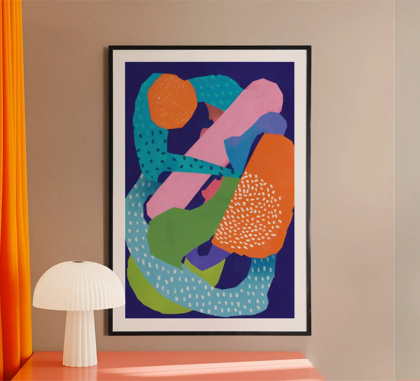 Serene kiezelvormen poster van paintbelieve