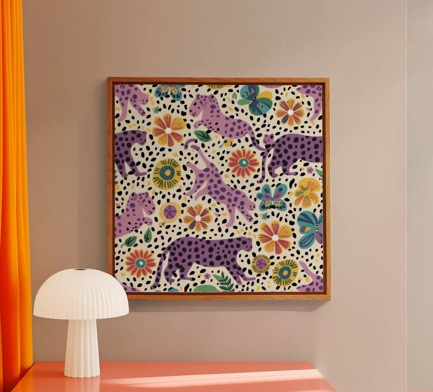 Regal Purple Leopards plexiglass da paintbelieve