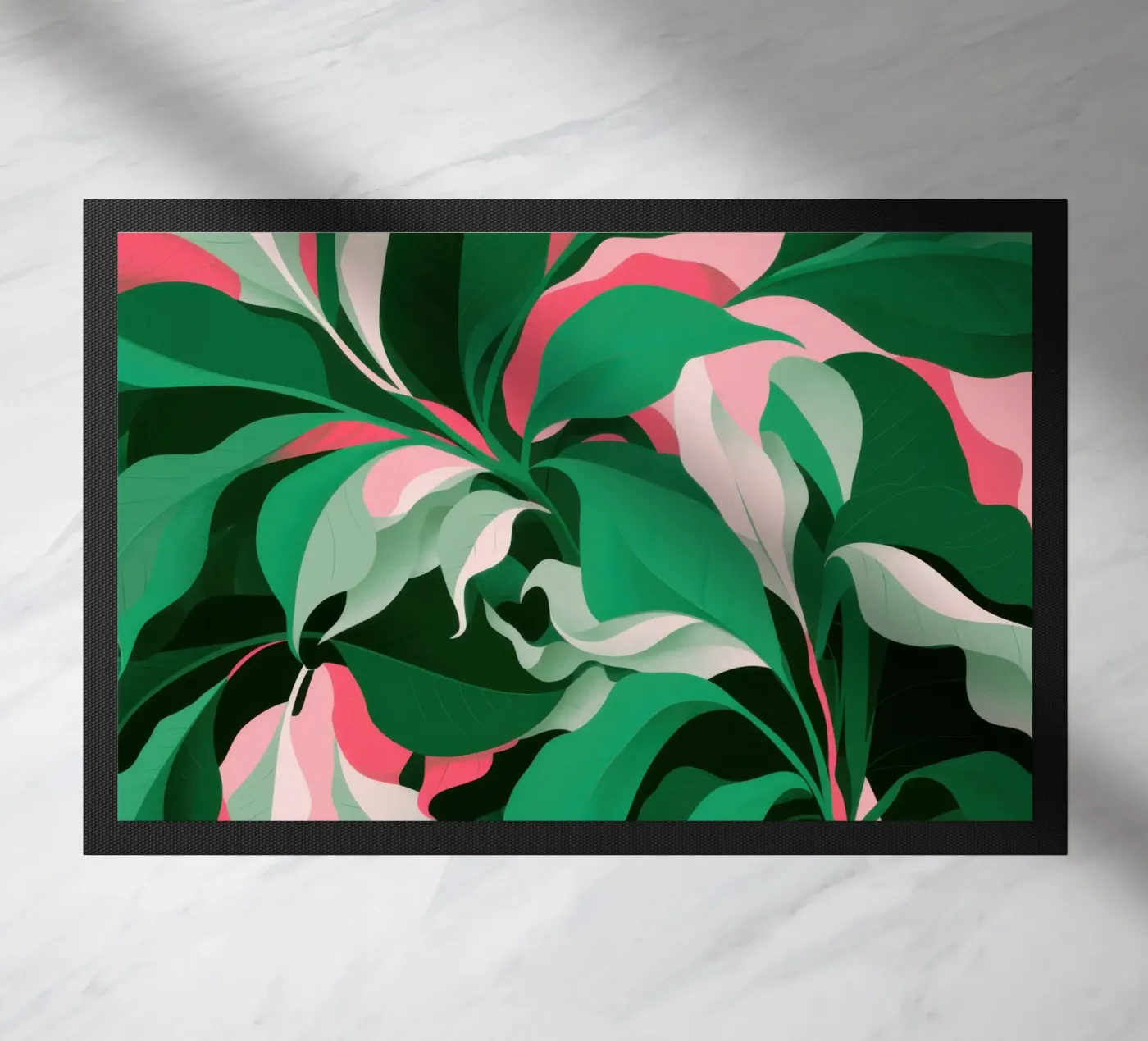 Vibrant Leaf Lushness doormat by Sky Velour