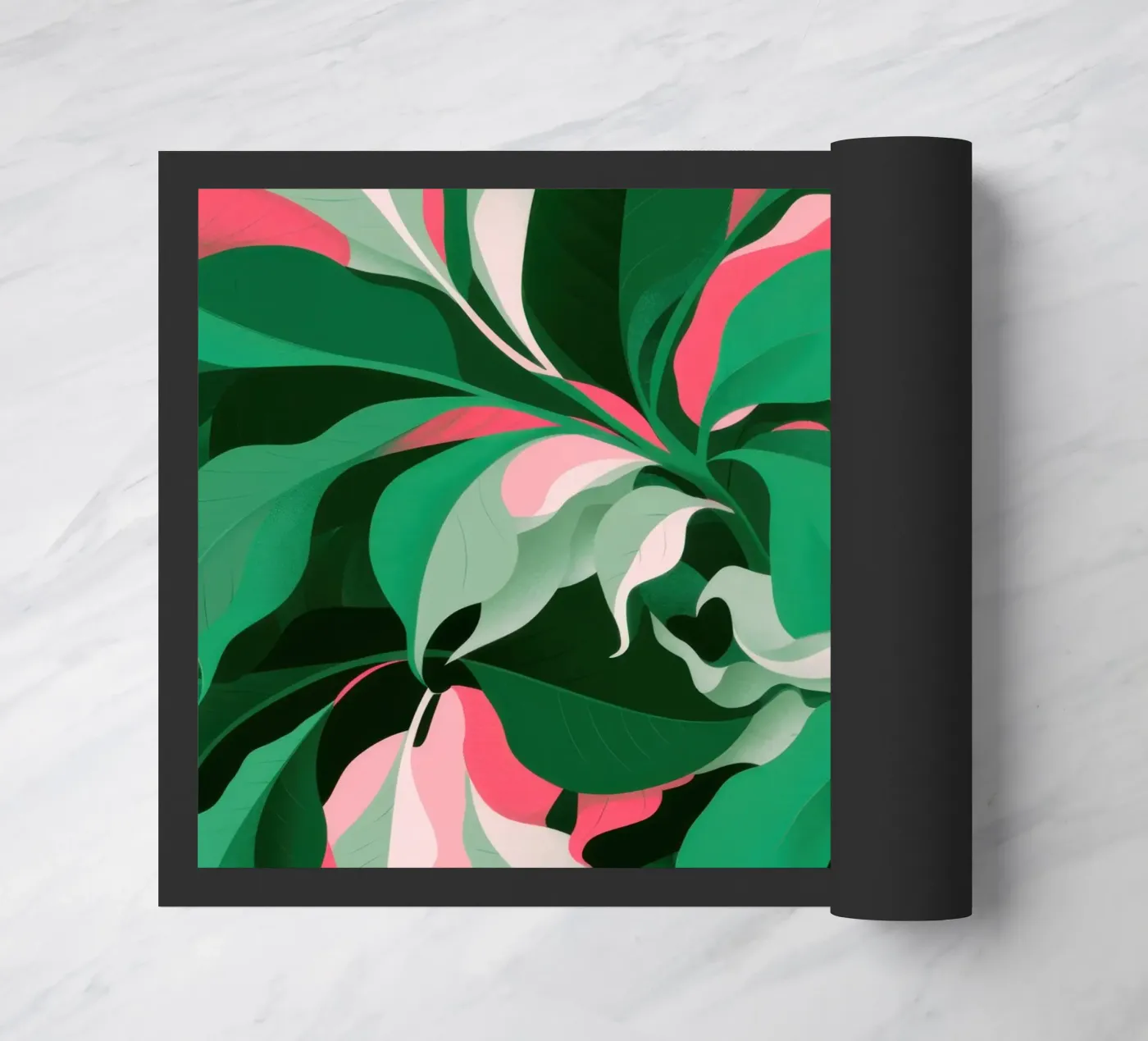 Vibrant Leaf Lushness doormat by Sky Velour