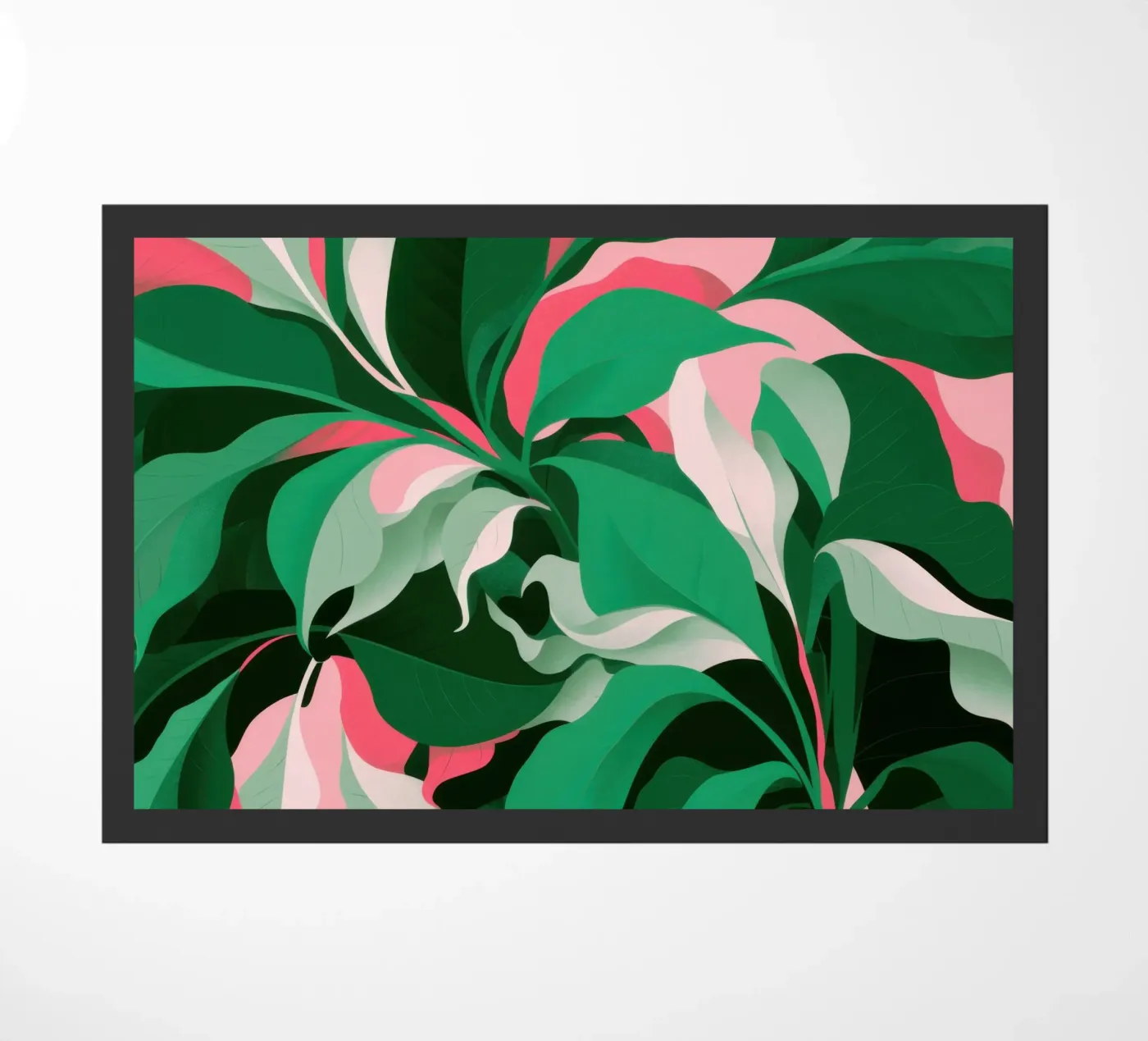 Vibrant Leaf Lushness doormat by Sky Velour