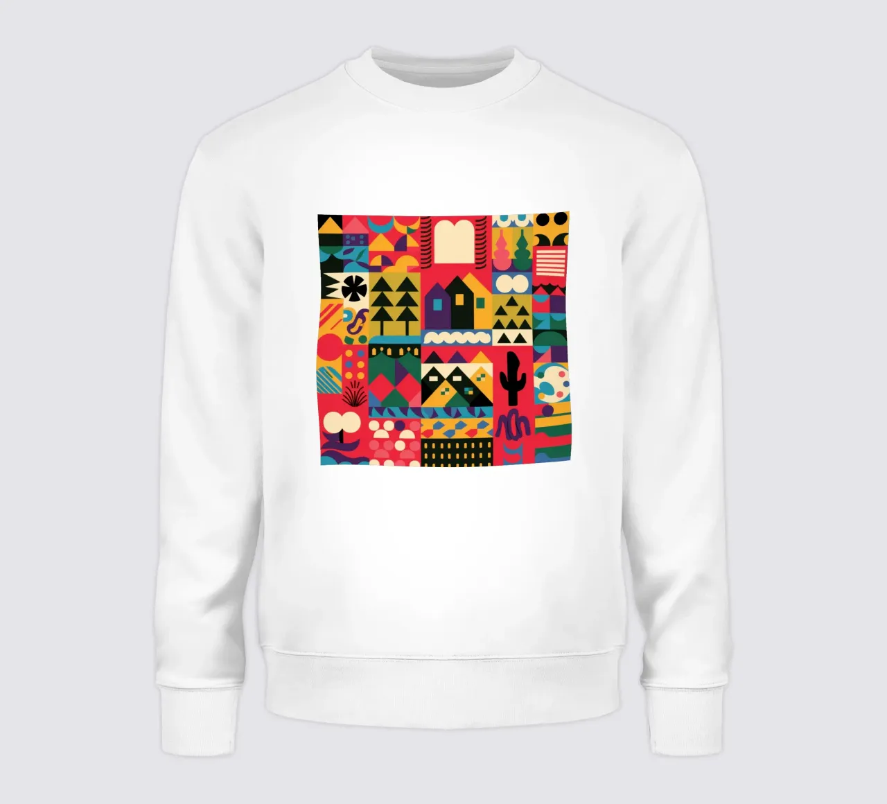 Labirinto geometrico folcloristico felpa da Sky Velour