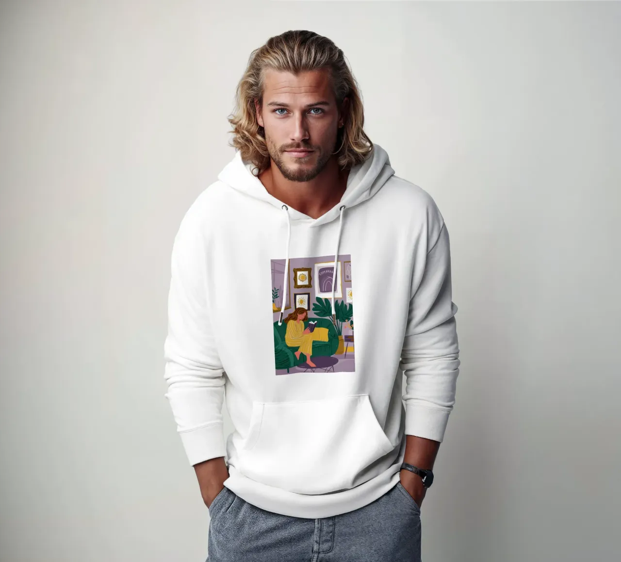 Divano Emerald Solitude felpa con cappuccio da Sky Velour