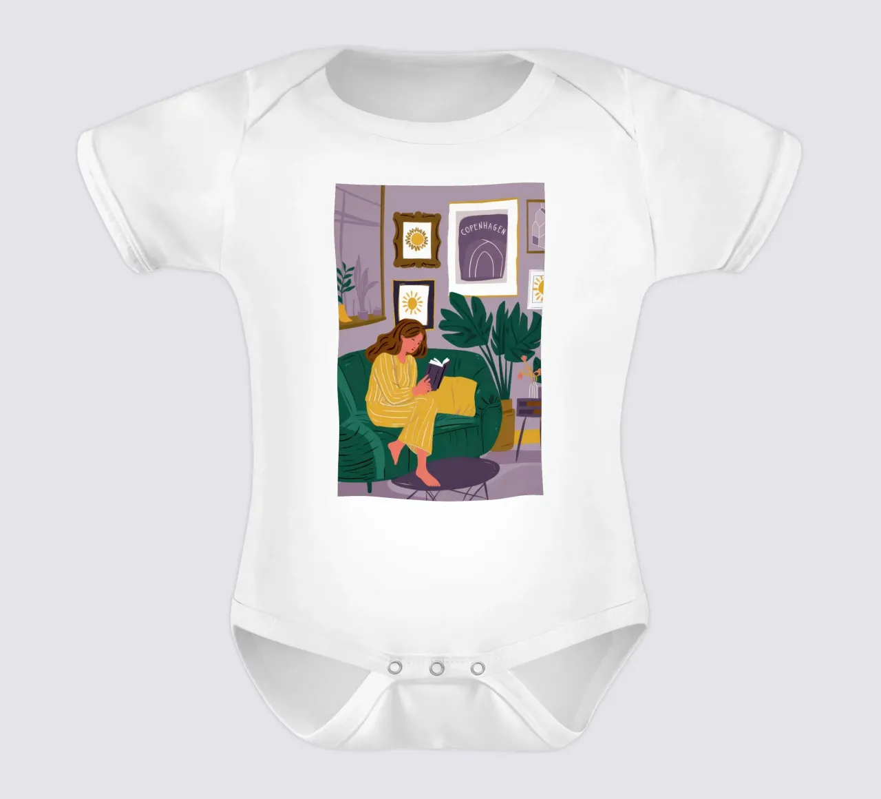 Divano Emerald Solitude body neonato maniche corte da Sky Velour