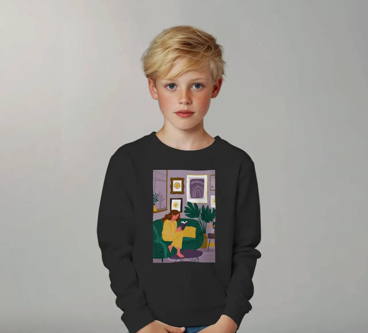 Divano Emerald Solitude felpa bambino da Sky Velour