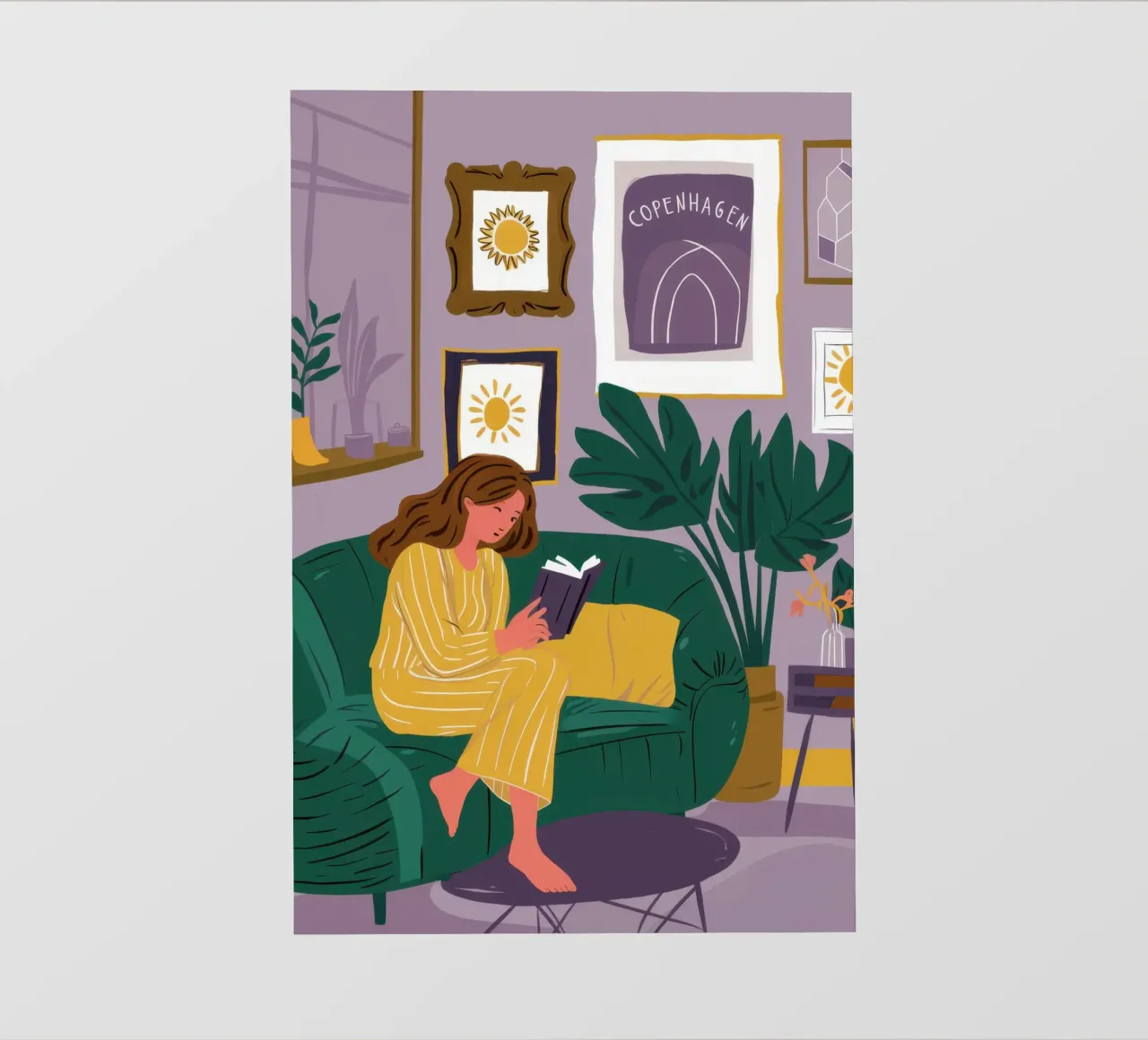 Divano Emerald Solitude pellicola backlit da Sky Velour