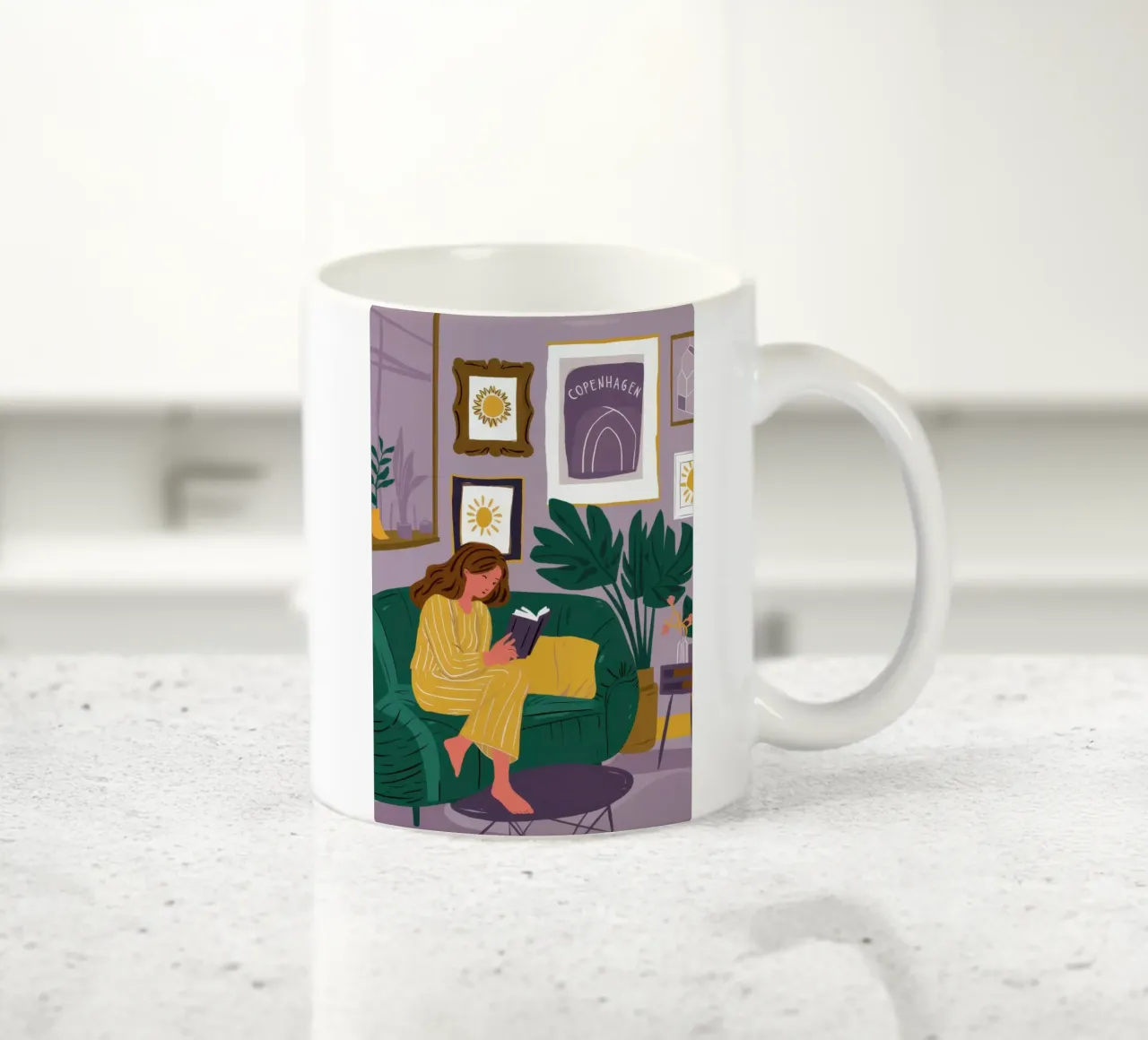 Divano Emerald Solitude tazza in ceramica da Sky Velour