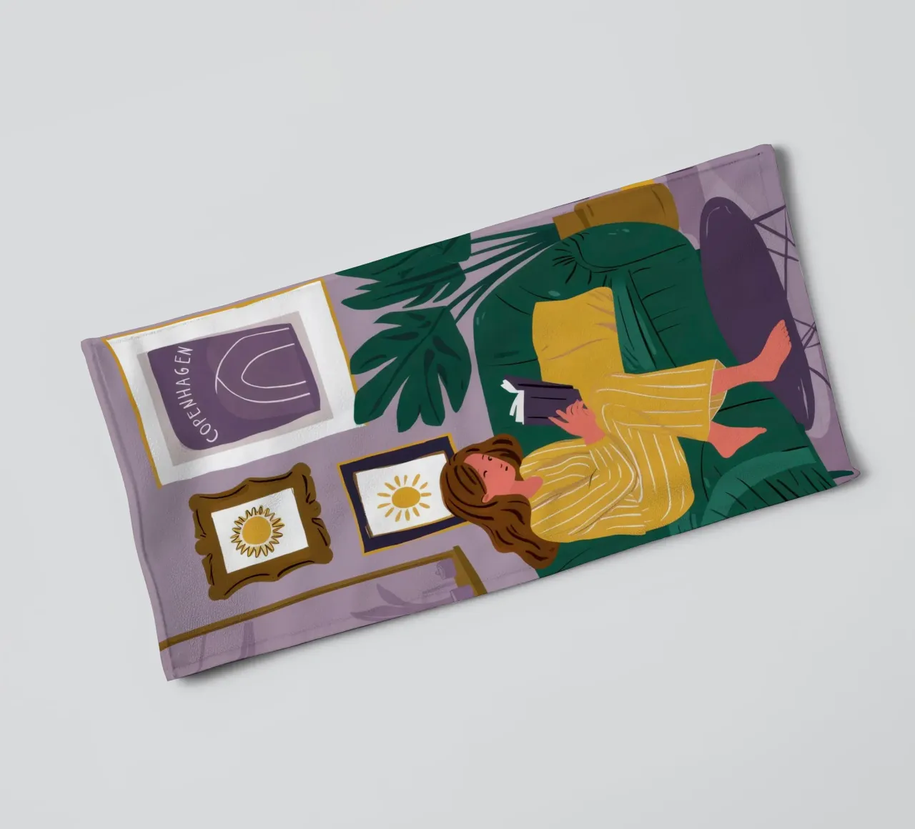 Divano Emerald Solitude asciugamano da bagno da Sky Velour