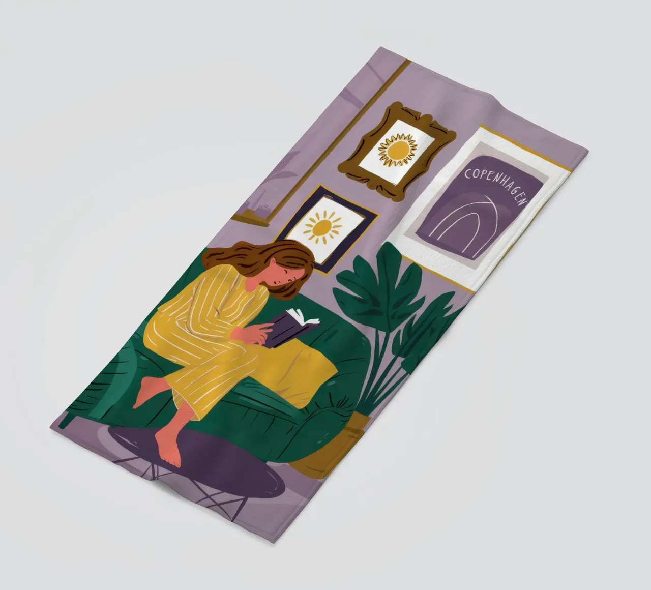 Divano Emerald Solitude telo mare da Sky Velour