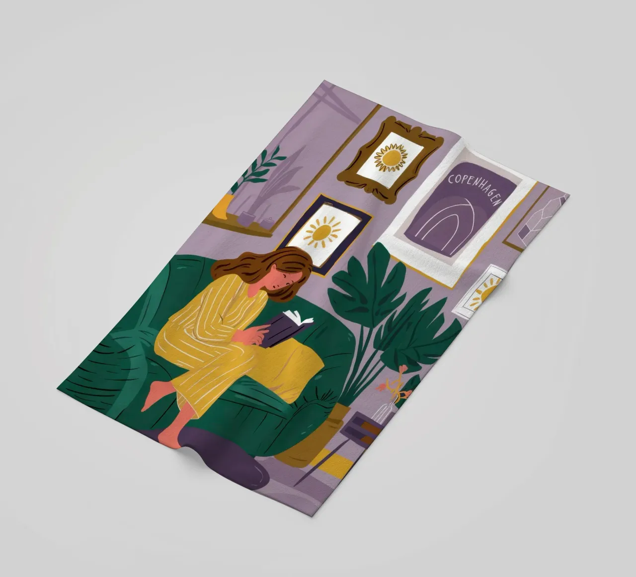 Divano Emerald Solitude telo mare da Sky Velour