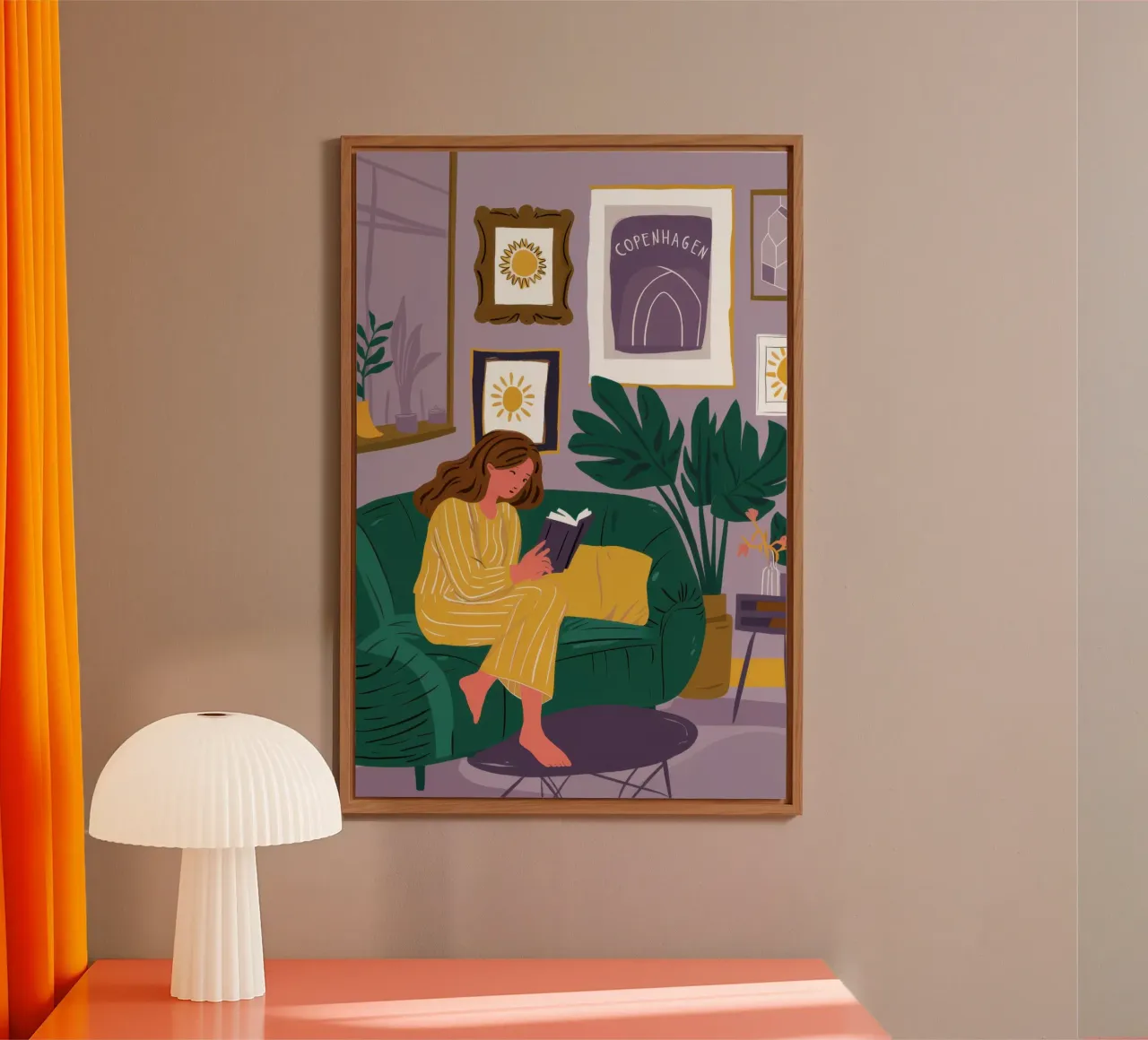 Divano Emerald Solitude alluminio dibond da Sky Velour