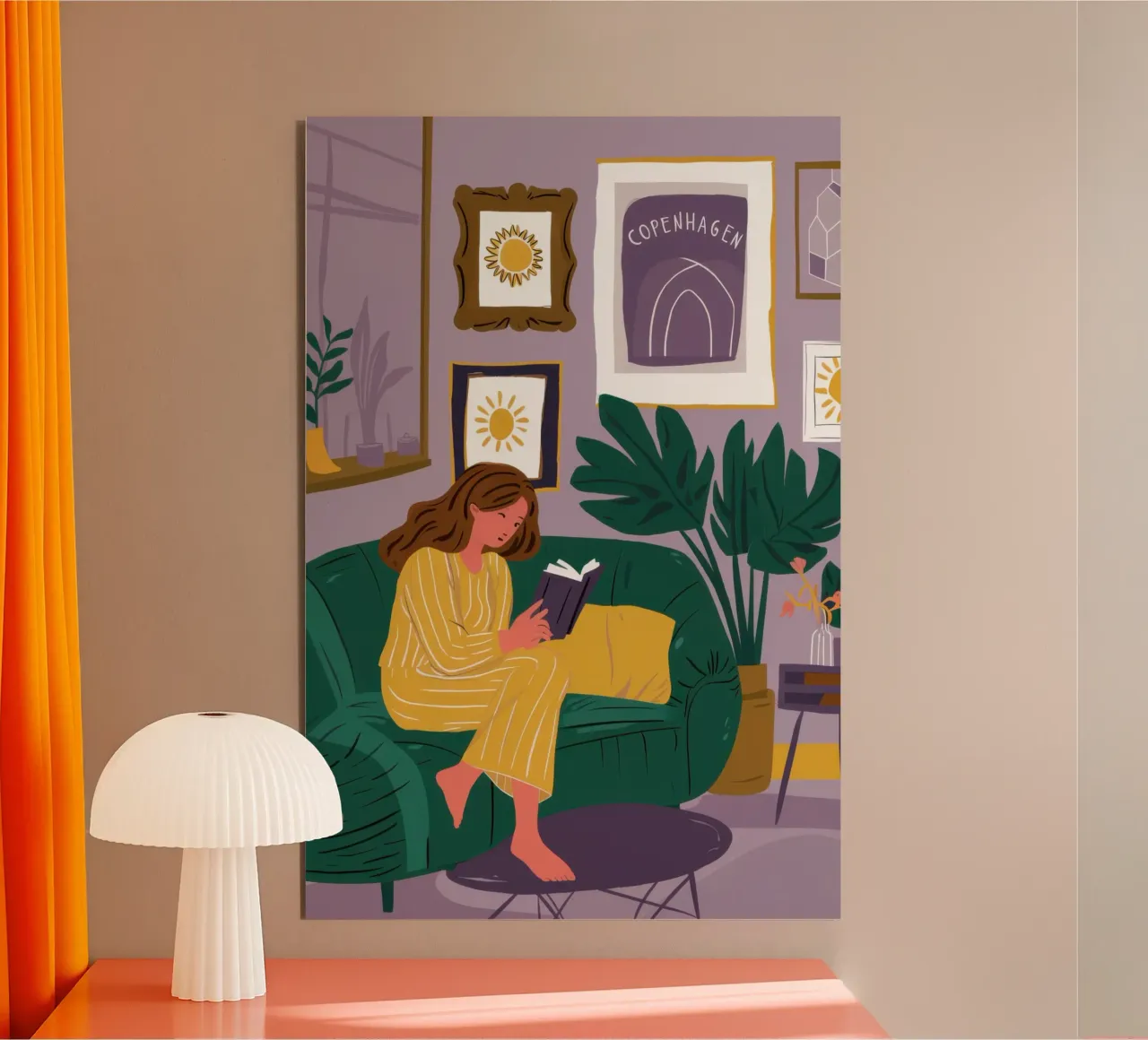 Divano Emerald Solitude alluminio dibond da Sky Velour