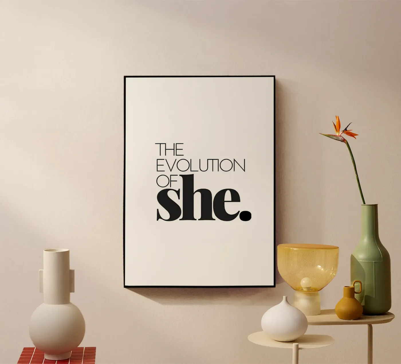 She Evolution acryl van QuoteFrame