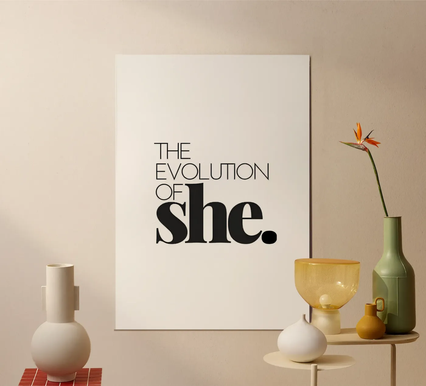 She Evolution aluminium-dibond van QuoteFrame