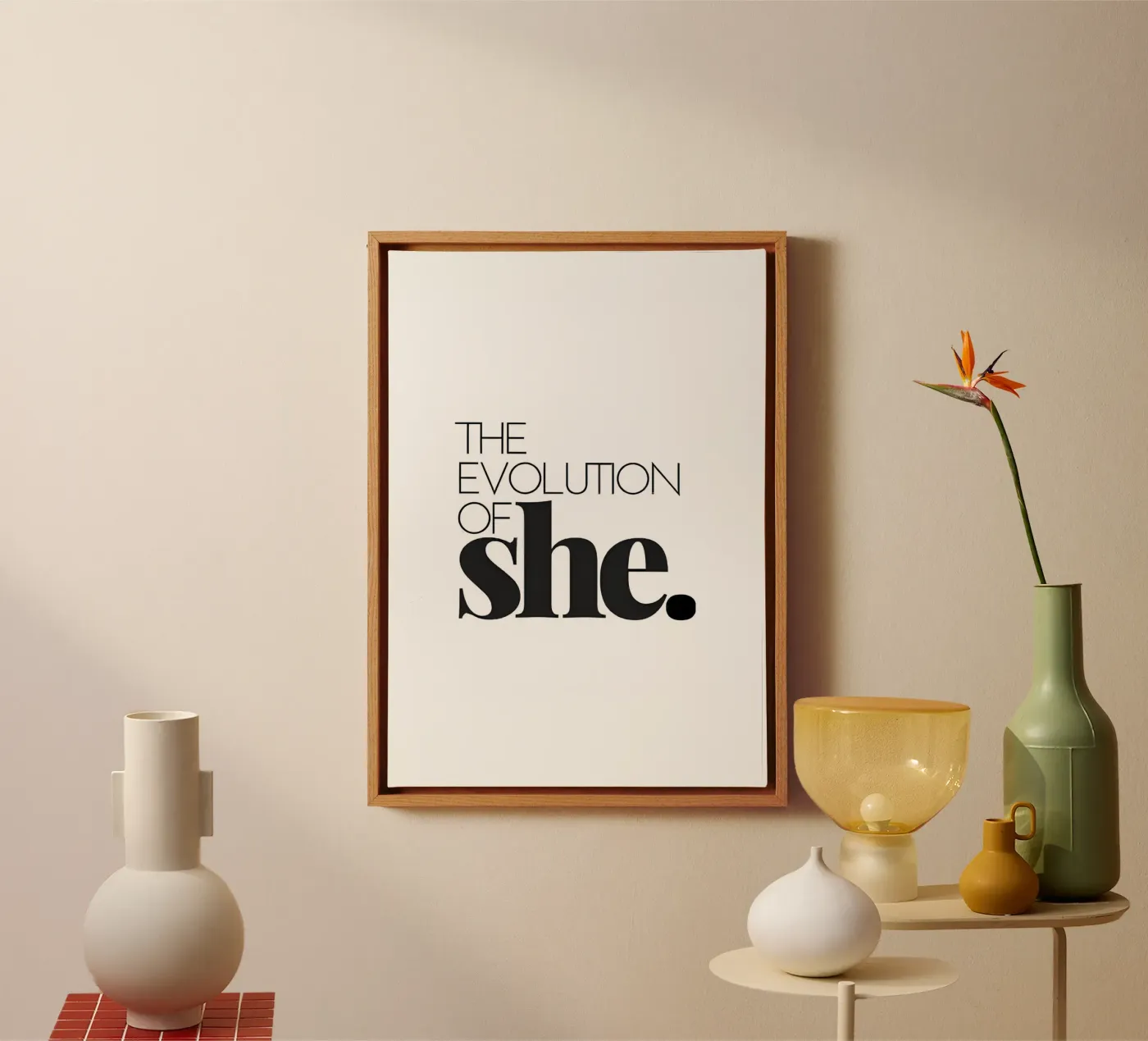 She Evolution toile de QuoteFrame