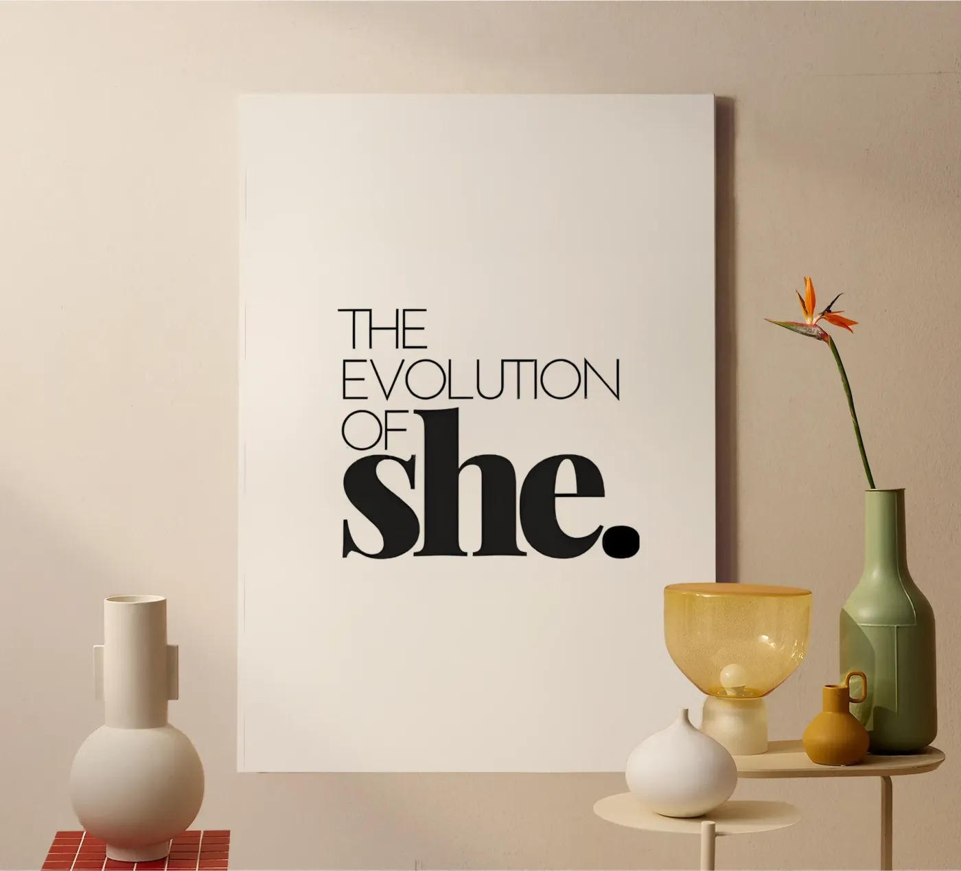 She Evolution toile de QuoteFrame