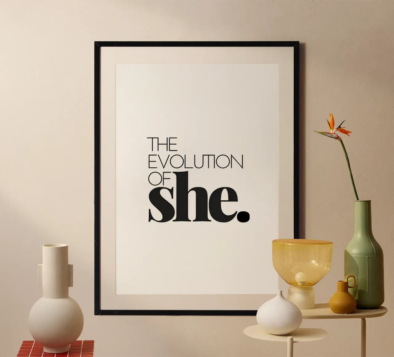 She Evolution poster by QuoteFrame